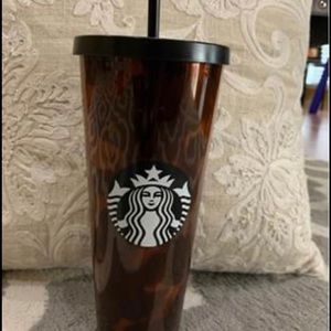 Starbucks leopard print 24oz tumbler...